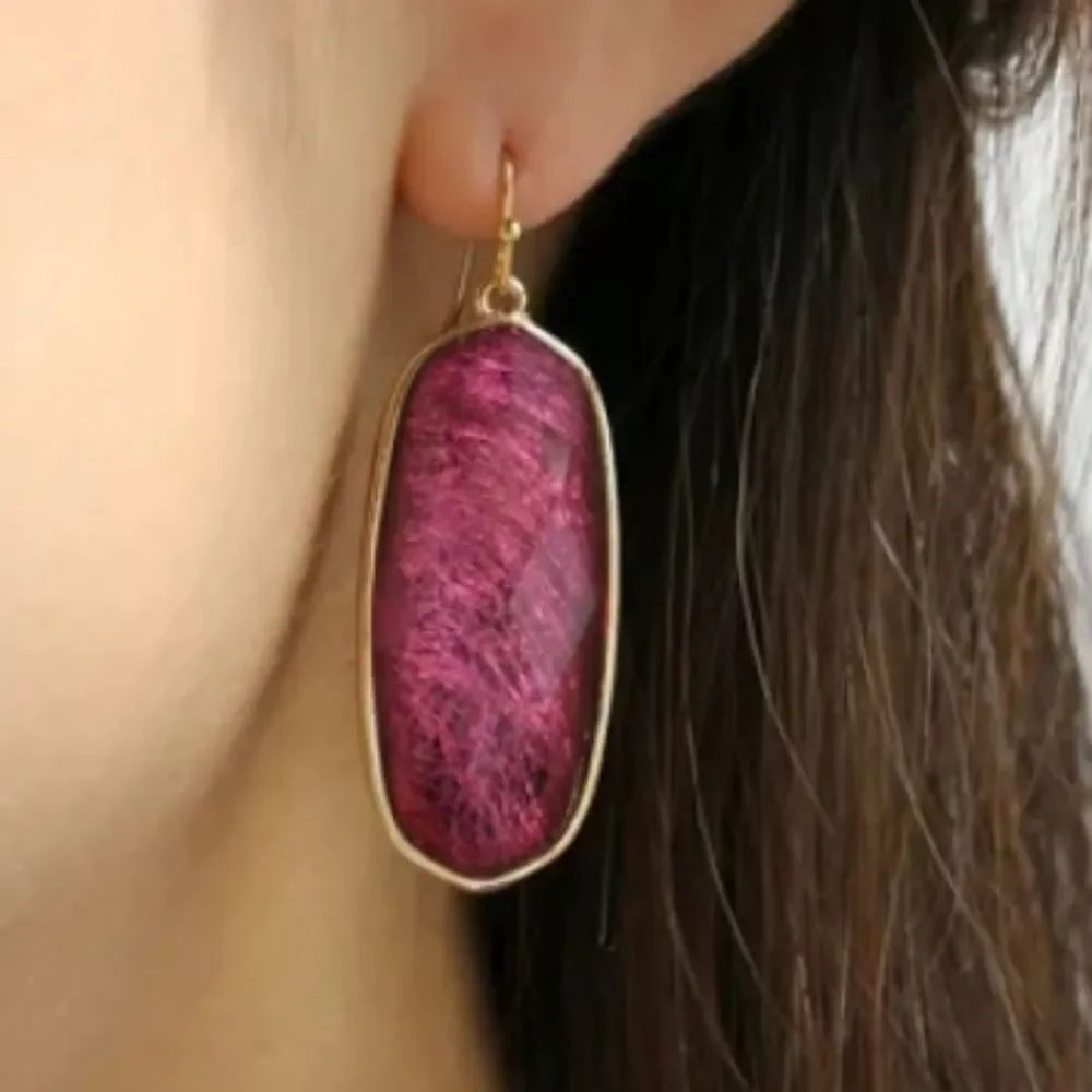 BRAND NEW  CATHERINE MALANDRINO 3-PACK STATEMENT GEMSTONE DROP EARRINGS